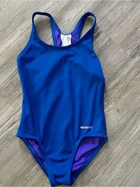 Sporti Royal Blue One-Piece Swimsuit